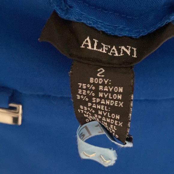 Alfani size 2 Royal Blue ankle pants - Picture 3 of 7